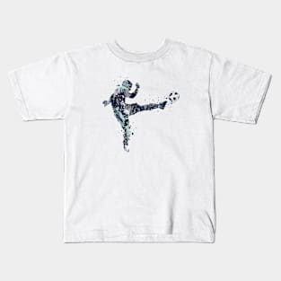 Boy Soccer Player Volley Shot Kids T-Shirt